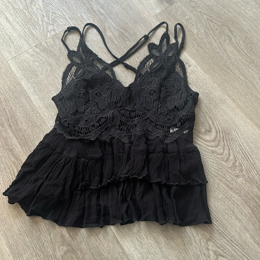 francesca's Women's Black Blouse